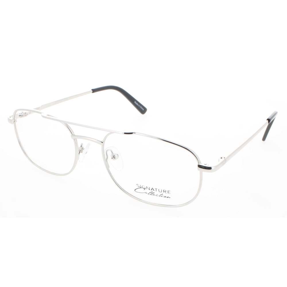 SIGNATURE 1112-Silver-54 Eyeglasses Eye Glasses SILVER Authentic New